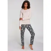 s.Oliver Camisa de pijama cor-de-rosa