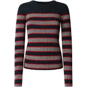 Pepe Jeans para mulher. PL7000006 Camisola azul-marinho Clarisse (M), Casual, Viscoso