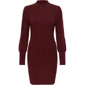 ONLY Vestido de malha 'ONLKATIA' carmesim