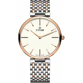 Titoni Relógio Tq52718srg606 Quartz 3 Atm 37 Mm
