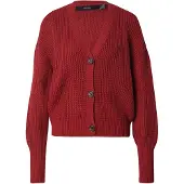 Vero Moda Casaco de malha 'VMLea' vermelho escuro