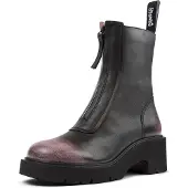 Camper para mulher. K400776-008 Milah Leather Ankle Boots preto (36), Couro, 5 a 8cm, Zíper, Casual