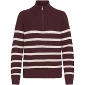 Oxmo Pullover 'Sanva' bege / castanho