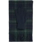 Barbour Cachecóis 'Tartan' azul noturno / abe