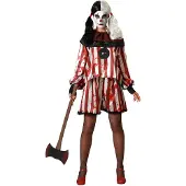 Atosa Fantasia Feminina De Palhaço De Halloween