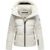 NAVAHOO Casaco de inverno 'Frostherz XIV' preto / offwhite
