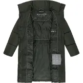 NAVAHOO Sobretudo de inverno 'Wolkenkuss 14' verde escuro