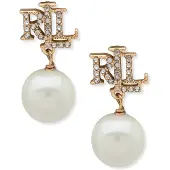 Ralph Lauren Brincos ouro / transparente / branco pérola