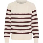 Oxmo Pullover 'Sanva' bege / castanho
