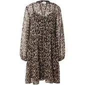 Vila Vestidos camiseiros 'VIFALIA' castanho / cappuccino / preto