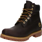 Timberland Botas com atacadores castanho escuro / preto