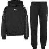 Nike Fato de jogging 'CLUB FLC' preto / branco