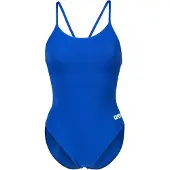 Arena Fato de banho 'Lace Back Solid' azul / branco