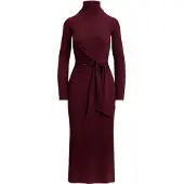 Ralph Lauren Vestido 'Vaureen' vermelho escuro