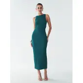 BWLDR Vestido verde escuro