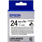 Epson LK-6WBVS fita para cabos preto sobre branco 24 mm