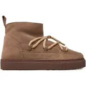 INUIKII para mulher. 1001.001.0092 Botas de Pele Classic Low beige (42), Couro, Bege, Plano, Cordão, Casual