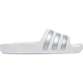 Adidas Sapato de praia/banho 'Adilette Aqua' prata / branco