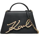 Karl Lagerfeld Malas de tiracolo 'K/SIGNATURE 2.0' ouro / preto