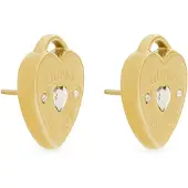 GUESS Brincos Amore Heart Studs