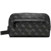 GUESS Mala de higiene 'MILANO SMALL NECESSAIRE' cinzento claro / preto