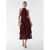 BWLDR Vestido de festa 'Tony' borgonha