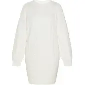 Usha Vestido de malha offwhite
