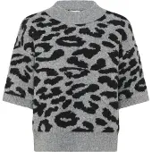 Kaffe Pullover 'KASandra' acinzentado / preto