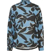 Kaffe Blusa 'KAAmber' azul céu / cinzento claro / preto