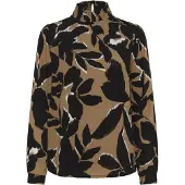 Kaffe Blusa 'KAamber' castanho claro / preto / branco