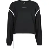Converse Sweat-shirt LONG SLEEVE JERSEY CREW mulheres - Preto - EU S