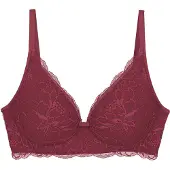 Triumph Soutien ' Amourette Charm ' vermelho escuro