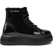 Karl Lagerfeld Botim com fivela 'KREEPER' cinzento-prateado / preto