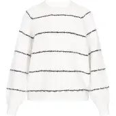 Usha Pullover preto / offwhite