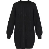 Usha Vestido de malha preto