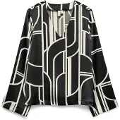 Vero Moda Blusa 'VMHADLEY' bege / preto