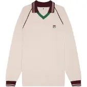 FILA Casaco de malha 'Molinazzo' verde escuro / vermelho escuro / offwhite