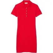 Lacoste Vestidos camiseiros vermelho