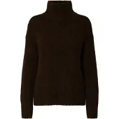 Selected Pullover 'SLFGabriella' castanho escuro