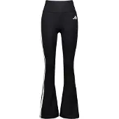 Adidas Calças de desporto 'Optime Essentials Workout 3-Stripes Flared' preto / branco
