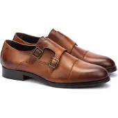 Martinelli para homem. 1492-2632Z Empire 1492 sapatos de couro castanho (43), Marrom, Plano, 1 a 3cm, Fivela, Casual, Clássico