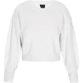 Dreimaster Klassik Pullover branco casca de ovo