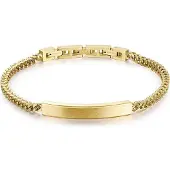 Brosway Elegante pulseira de homem em banho de ouro Ink BIK12