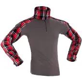 Invadergear Camiseta De Manga Comprida Flannel Combat