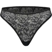 Erlich Textil Tanga 'Iconic Lace' mosqueado preto