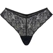 Erlich Textil Tanga 'Iconic Lace' mosqueado preto