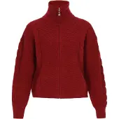 Dreimaster Casaco de malha vermelho vinho