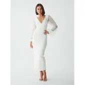 BWLDR Vestido 'JACOBS ' transparente / branco