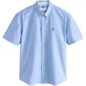 Next Camisa azul claro / azul escuro