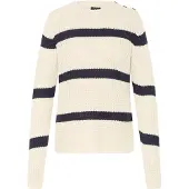 Oxmo Pullover 'KANNA' azul escuro / branco pérola